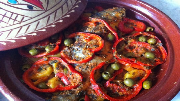 Tajine de sardines aux légumes