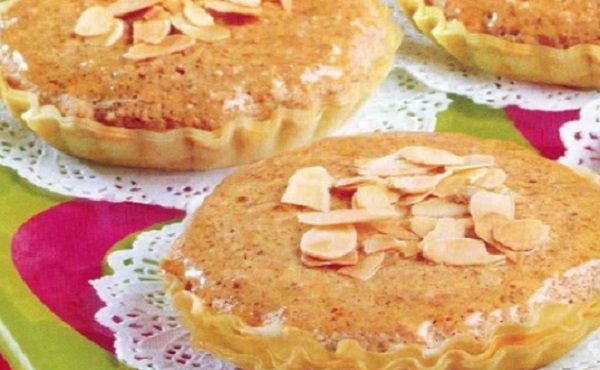 Tartelettes de brick aux amandes